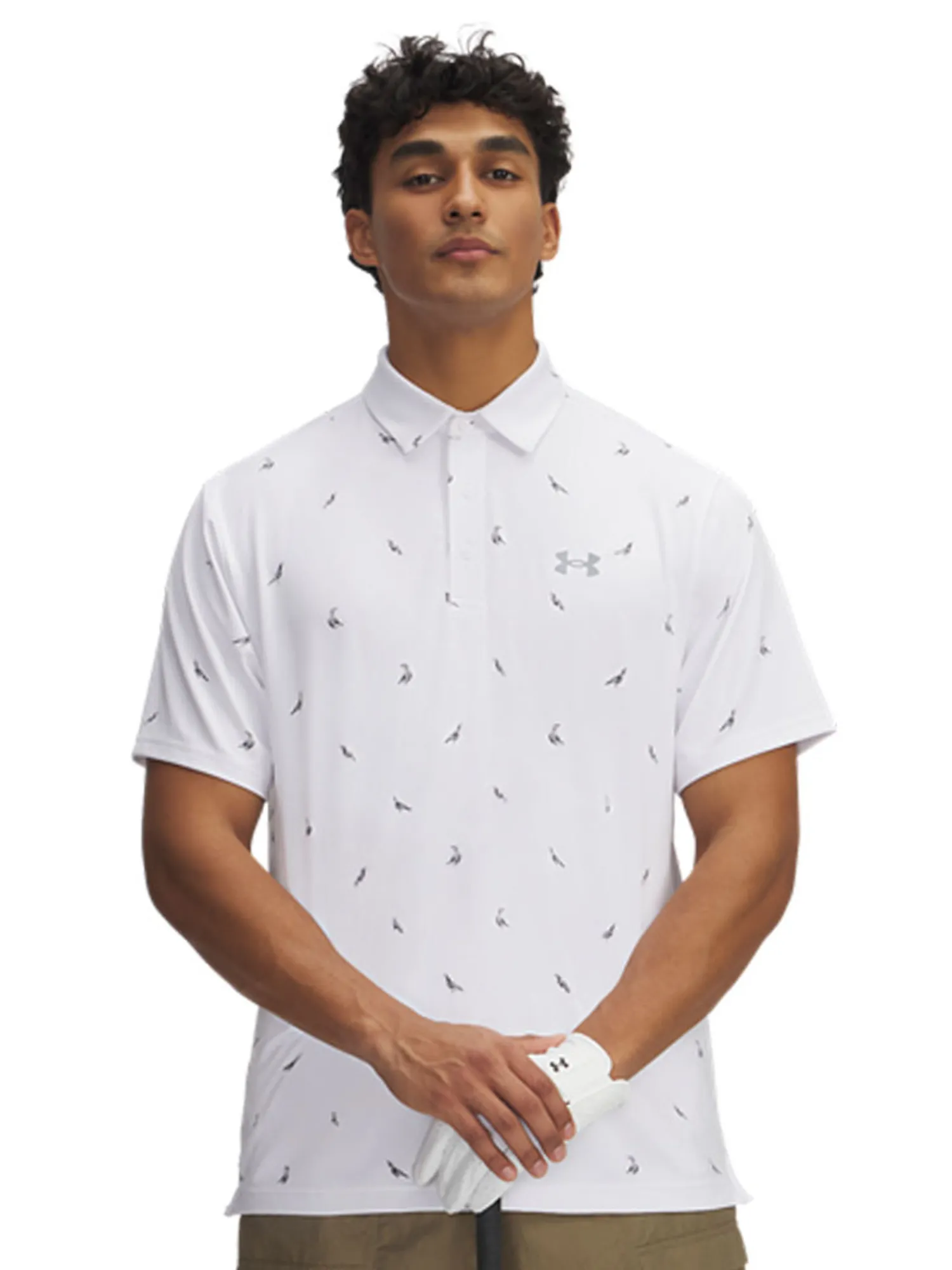 Under Armour Shirts|Playoff 3.0 Printed Polo - White/Steel