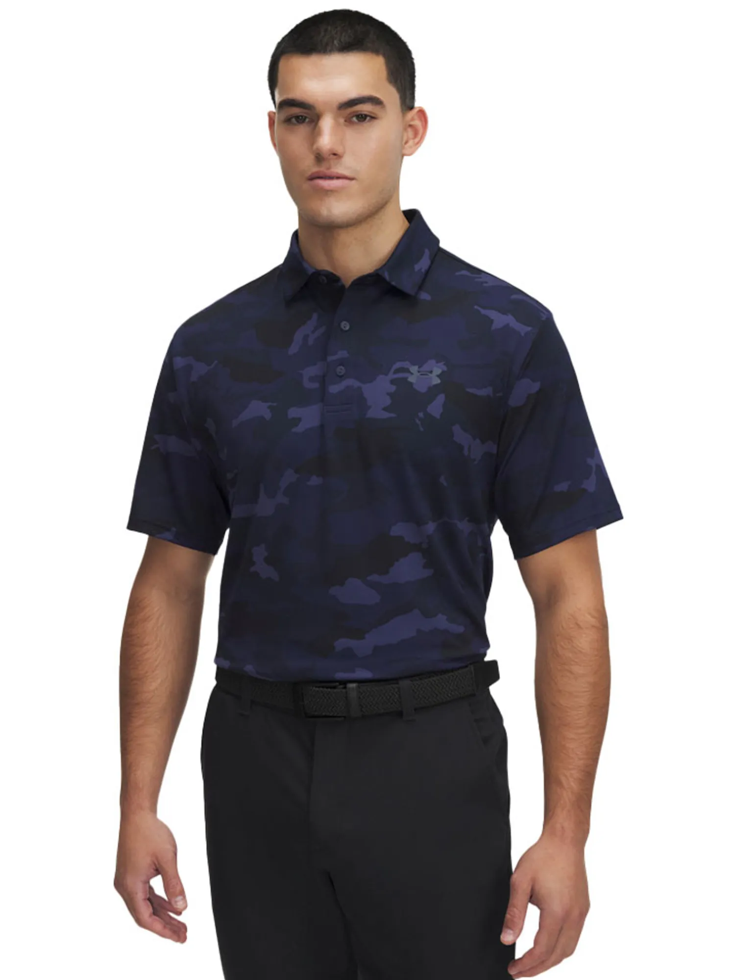Under Armour Shirts|Playoff 3.0 Printed Polo - Midnight Navy/Downpour Grey