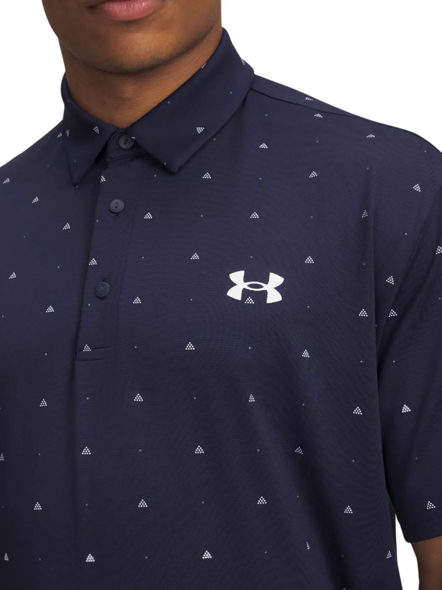 Under Armour Shirts|Playoff 3.0 Printed Polo - Midnight Navy/White