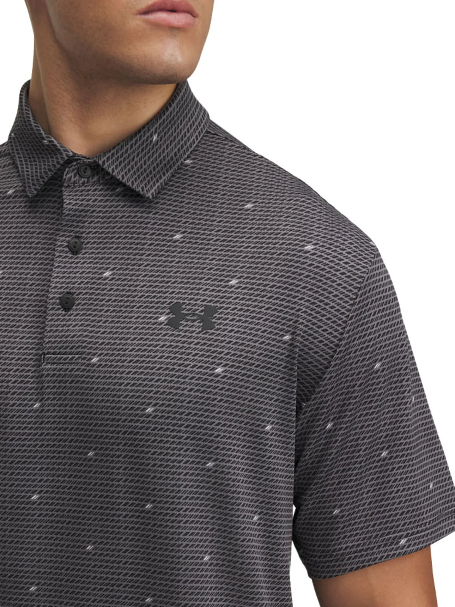 Under Armour Shirts|Playoff 3.0 Printed Polo - Castlerock/Black