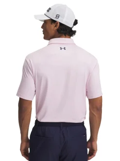 Under Armour Shirts|Playoff 3.0 Stripe Polo - Prime Pink/Downpour Grey