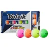 Volvik New Golf Balls|Clearance Gloves|Crystal Combi Golf Balls - 1 Dozen Multi
