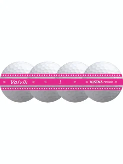 Volvik New Golf Balls|Clearance Gloves|Vista3 Prism 360 - Pink