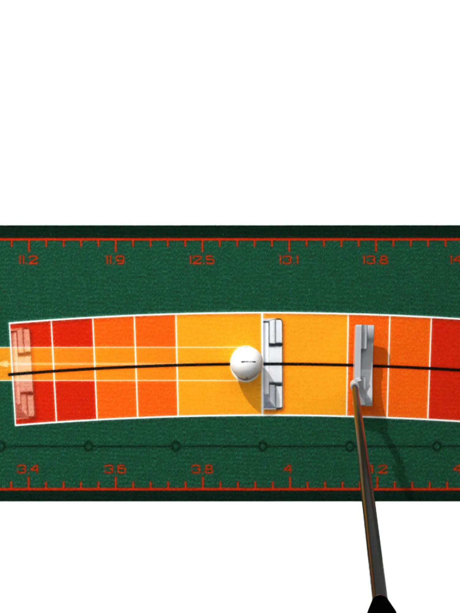 WellPutt Training Aids|Stroke Master Putting Mat - Green