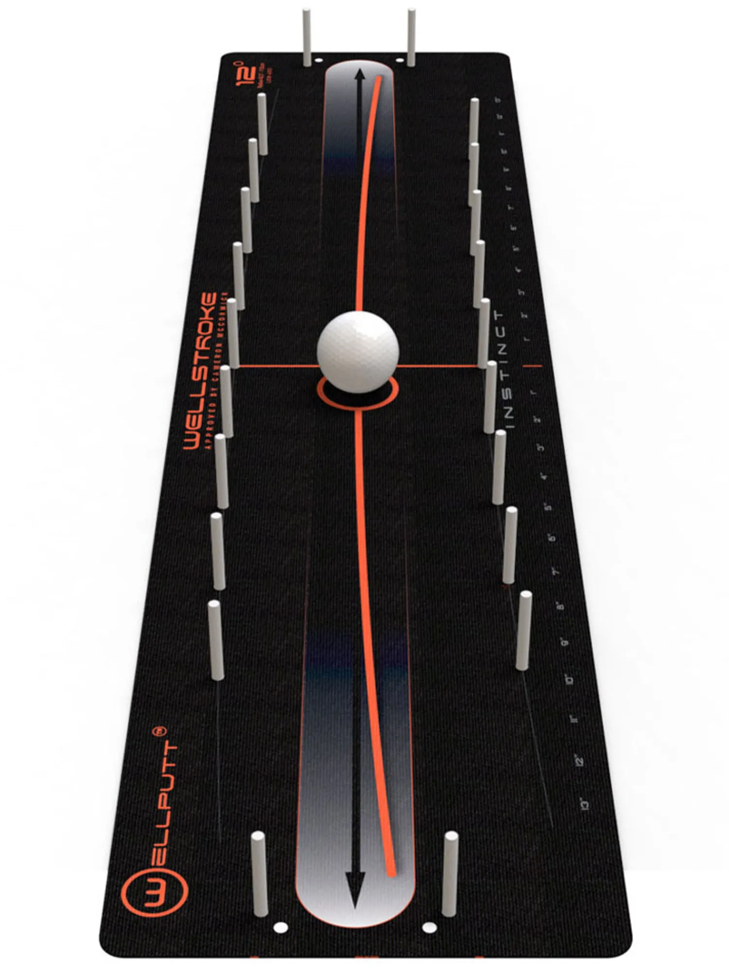 WellPutt Training Aids|WellStroke Instinct 18 Degree Arc Mat