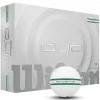 Wilson New Golf Balls|DUO Soft TRK360 Golf Balls - White/Green